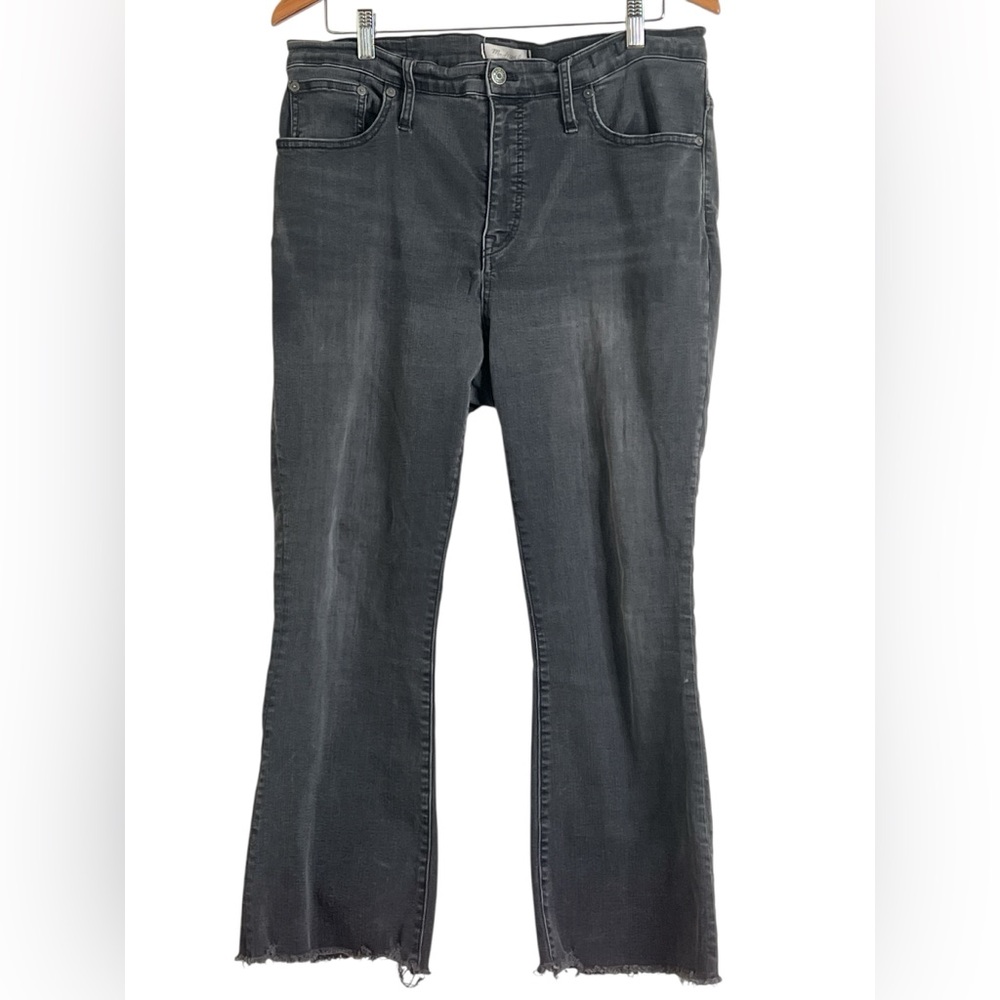 Madewell Cali Demi-Boot Jeans – Charcoal Denim (Raw Hem)